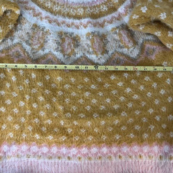 Rare Cozy LUSH Sweater in Mustard Women's Size Large - Picture 4 of 7